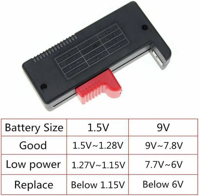 Alt view image 6 of 7 - LCD Digital Battery Tester Checker BT-168D For AA AAA C D 9V 1.5V Button Cell Batteries