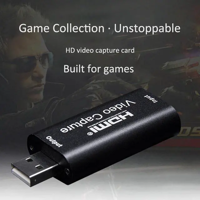Alt view image 5 of 7 - 1080p USB2.0 HDMI Capture Card 1 Channel HDMI Video Capture Card Live Recording Box Audio Video Capture Card Portable USB HD Video Capture Card