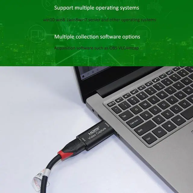 Alt view image 7 of 7 - 1080p USB2.0 HDMI Capture Card 1 Channel HDMI Video Capture Card Live Recording Box Audio Video Capture Card Portable USB HD Video Capture Card