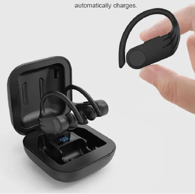 Alt view image 7 of 7 - TWS Bluetooth Earphone Wireless Sport Earbuds BT 5.0 Ergonomic Design In-Ear Earset with Charging Bin