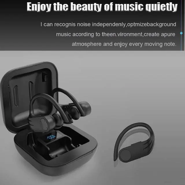Alt view image 6 of 7 - TWS Bluetooth Earphone Wireless Sport Earbuds BT 5.0 Ergonomic Design In-Ear Earset with Charging Bin
