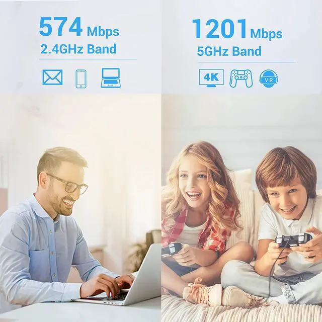 Alt view image 5 of 7 - WiFi 6 USB Adapter for PC, Wireless USB WiFi Adapter for Desktop Laptop Computer, USB 3.0 WiFi Dongle High Gain Dual Band 2.4G/5GHz, AX1800Mbps MU-MiMO Wireless Network Adapter for Windows 10/11