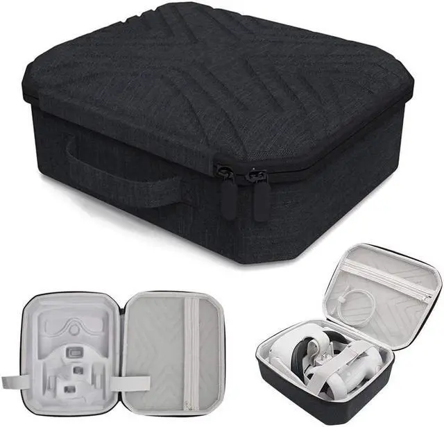 Alt view image 4 of 7 - Carry Case for Oculus Quest 2 All-in-one VR Gaming Headset - Oculus Quest 2 Hard Travel case, Virtual Reality Protective Bag, Shock-Dust-Water Proof