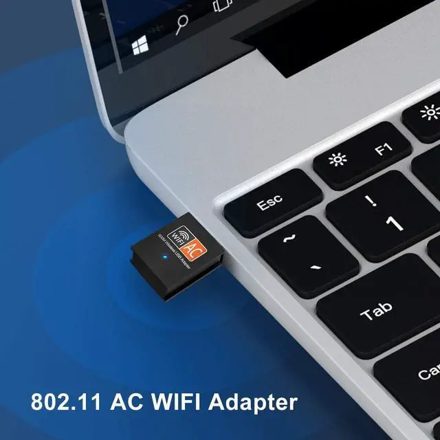 Alt view image 3 of 7 - USB WiFi Adapter, AC600 Mbps Dual Band 2.4/5Ghz Wireless USB Mini WiFi Network Adapter 802.11 600M Mini Wireless Adapter for Laptop/Desktop/PC, Support Desktop Laptop MAC Book Windows Notebook