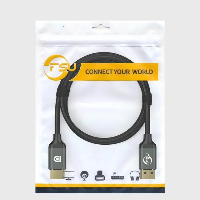 Alt view image 7 of 7 - 3.3 Feet 8K DisplayPort Cable, DisplayPort to DisplayPort DP1.4 Cable Support 8K @60Hz(7680x4320) Resolution, 4K @144Hz, 32.4Gbps, HDR, HBR3, HDCP2.2 for PC, Laptop, HDTV Monitor (3.3FT/1M)