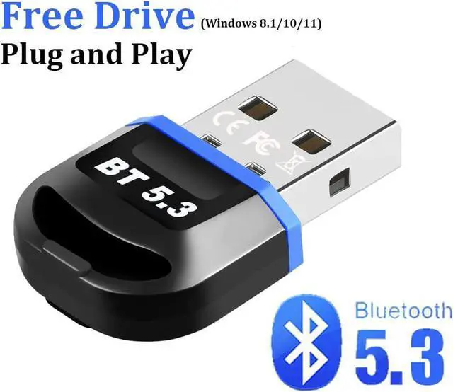 Alt view image 2 of 7 - [Bluetooth5.3 Technology & Ultra-Low delay] Bluetooth USB Adapter Bluetooth 5.3 5.0 Dongle Adapter for PC Speaker Wireless Mouse Keyboard Music Audio Receiver Transmitter Bluetooth