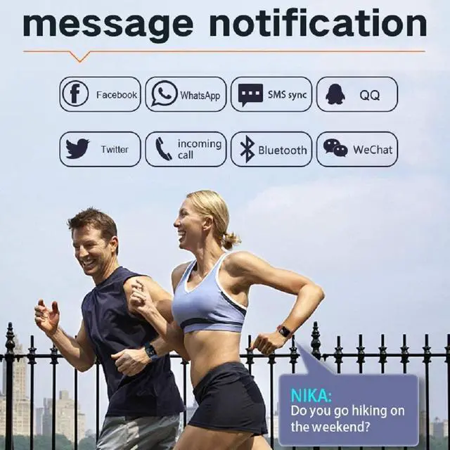 Alt view image 2 of 7 - Smart Watch Fitness Tracker Full-touch Screen for Android IOS Phones Fitness Tracker with Heart Rate Blood Oxygen and Sleep Monitor Activity Tracker with IP67 Waterproof Pedometer Smartwatch