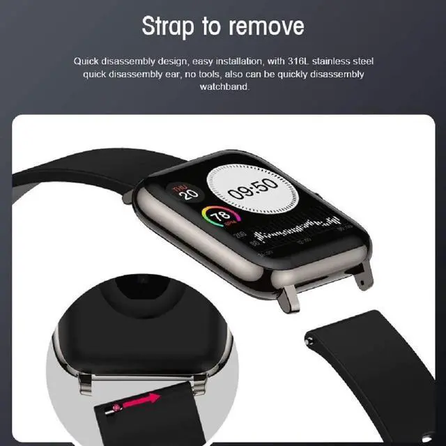 Alt view image 6 of 7 - Smart Watch Fitness Tracker Full-touch Screen for Android IOS Phones Fitness Tracker with Heart Rate Blood Oxygen and Sleep Monitor Activity Tracker with IP67 Waterproof Pedometer Smartwatch