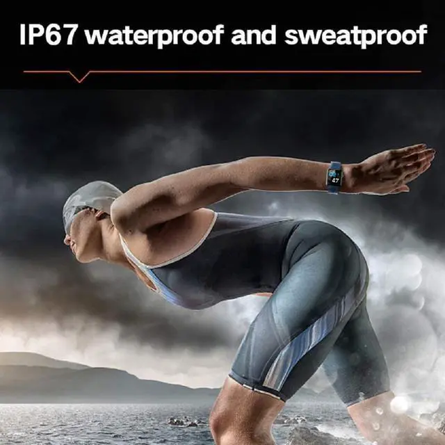 Alt view image 5 of 7 - Smart Watch Fitness Tracker Full-touch Screen for Android IOS Phones Fitness Tracker with Heart Rate Blood Oxygen and Sleep Monitor Activity Tracker with IP67 Waterproof Pedometer Smartwatch