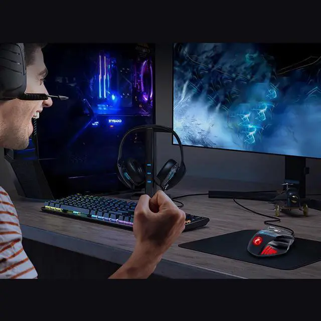Alt view image 7 of 7 - Computer Mouse, Gamer Ergonomic Wired Gaming Mouse, USB Wired Game Mause 5500 DPI Silent Mice With LED Backlight 7 Buttons Gaming Mice For PC Laptop (Black)