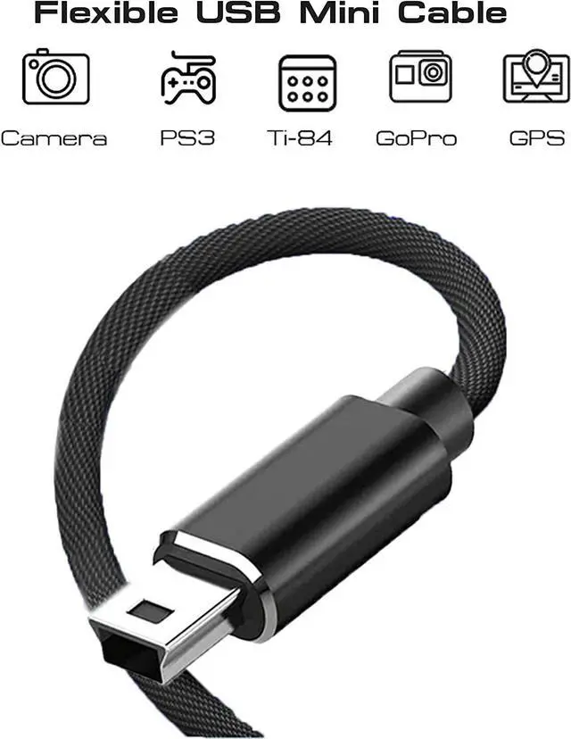 Alt view image 3 of 7 - [2 PACK] Mini USB to USB C Cable 3.3ft/1M, High Speed USB C to Mini USB C Cables Adapter 480Mbps Compatible with Mac- Book Air/i-Pad Pro/i-Mac Pro/Le-novo Yoga/H-P Dell XPS/Chrome-book/Digital Camera