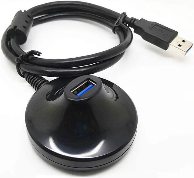 Main image of High Speed USB3.0 WiFi Adapter Extension Cable with Pedestal- Desktop Vertical Base Extension Cable Cradle 3.0 USB Base Dock Holder for USB Flash Drive, Hard Drive, USB WiFi Adapter (1.5M)