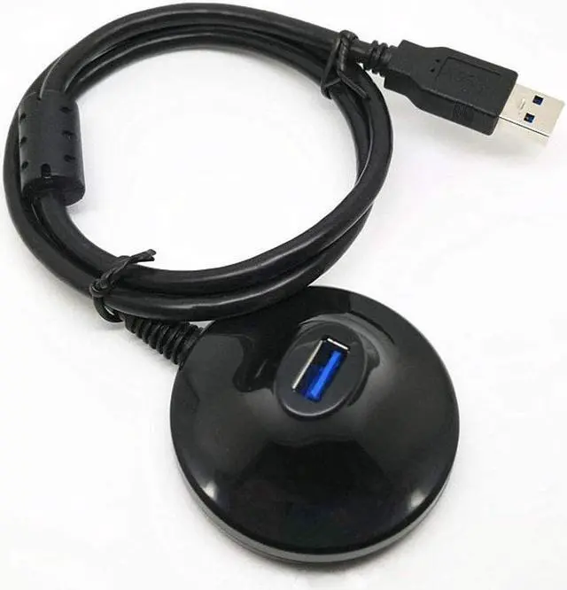 Alt view image 2 of 7 - High Speed USB3.0 WiFi Adapter Extension Cable with Pedestal- Desktop Vertical Base Extension Cable Cradle 3.0 USB Base Dock Holder for USB Flash Drive, Hard Drive, USB WiFi Adapter (1.5M)