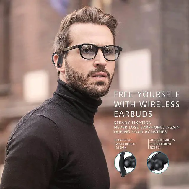 Alt view image 2 of 7 - Ture Wireless Earbuds Sport 5.1 Bluetooth Earbuds Sport-50 Hours TWS Totally Sports Wireless Headphone IPX7 Waterproof in-Ear Buds Bluetooth Headphones with Microphone for Running/Gym/Exercise