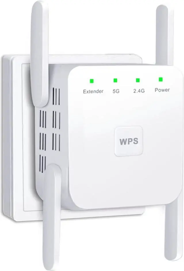 Main image of AC1200 WiFi Extender, 5G 1200Mbps Dual Band WiFi Extenders Signal Booster for Home, Device Servers WiFi Booster Covers Up to 7000 Sq.ft and 20 Devices, 1200Mbps Wireless Signal Repeater with Ethernet
