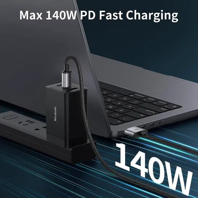 Alt view image 2 of 7 - 140W USB-C to Magnetic 3 Cable, Compatible with M-a-c-B-o-o-k Pro 2021 M1 Pro & Max Chip 14" 16", M-a-c-B-o-o-k Air 2022 M2, Pro 2023 M2 Pro & Max Chip 14" 16", Safe 3 Cable for M-a-c-B-o-o-k - 6.6ft