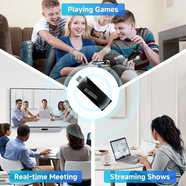 Alt view image 7 of 7 - AC1300 Wireless Adapter, 1300Mbps USB 3.0 WiFi Adapter EDR BT 5.0 Dongle 2.4G/5G Dual Band Wireless Network Adapter for PC Desktop, MU-MIMO, Supports Windows 11, 10, 8.1, 8/Mac OS X 10.9-10.15 8iop