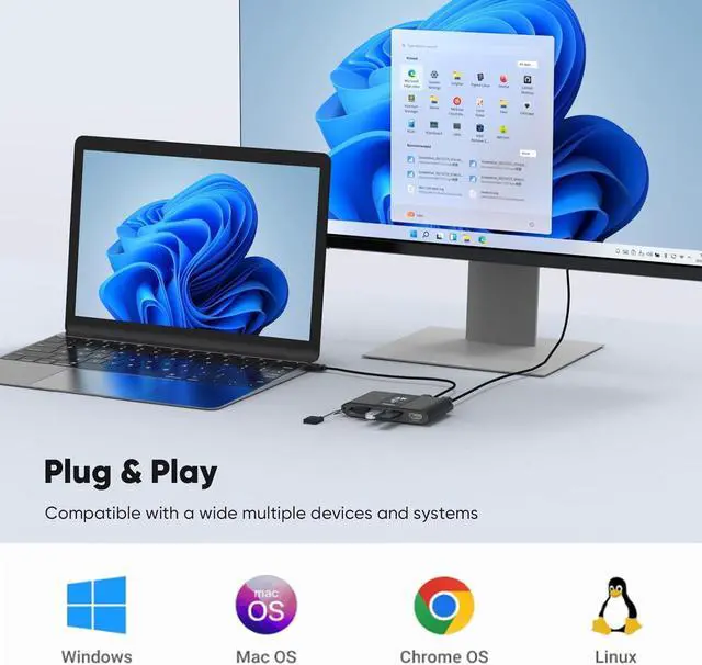 Alt view image 5 of 7 - 2 Port DisplayPort KVM Switch with DP1.4&3 USB 3.0 Ports (USB-A), Supports 8K@60Hz, DP KVM Switch 2 in Out Control 2 PCs Sharing 1 Monitor & USB Devices, Wired Remote and Button Switch, Adaptive EDID