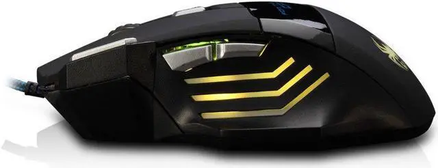 Alt view image 4 of 7 - Zelotes T80 Professional LED Optical 7200 DPI 7 Button USB Wired Gaming Mouse Mice for Pro Gamer (Black)