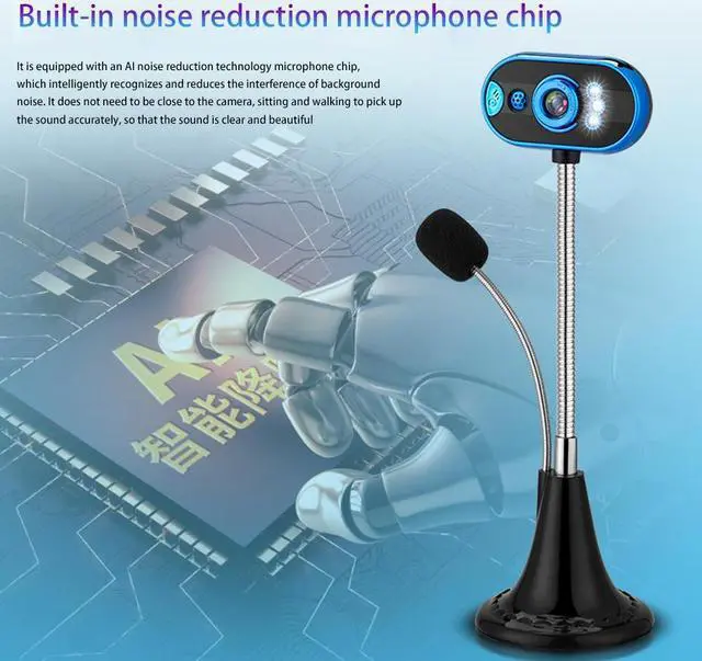 Alt view image 7 of 7 - Webcam 480P Web Camera for Skype with Built-in Microphone USB Plug and Play Video Camera, Widescreen Video