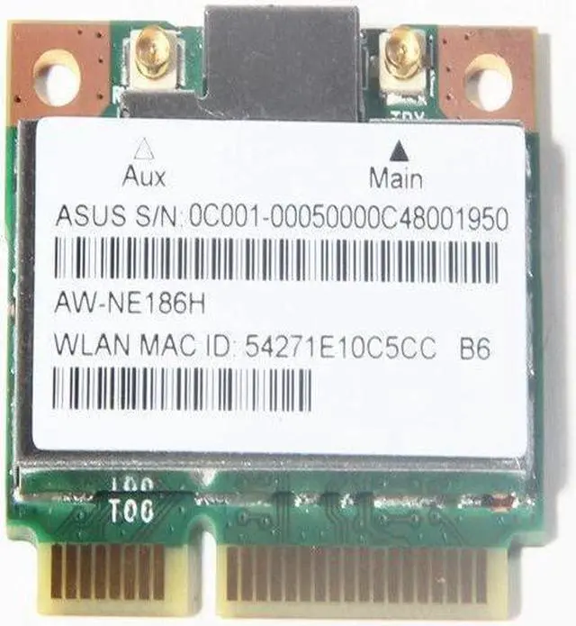 Main image of Atheros AR5B125 802.11BGN AW-NE186H  Half Mini PCI-E Wireless WiFi Card