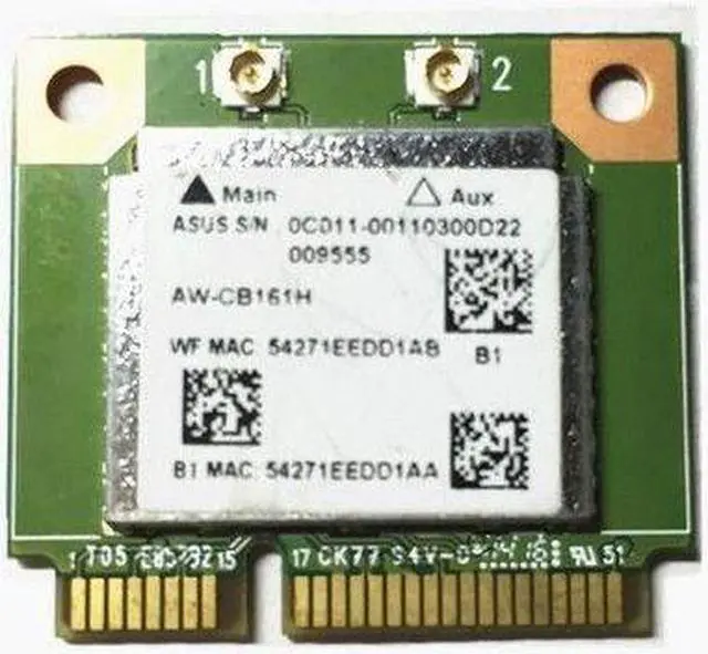 Main image of Azurewave AW-CB161H wireless ac WiFi+BT RTL8821AE 2.4/5.0 GHz Bluetooth 4.0 card