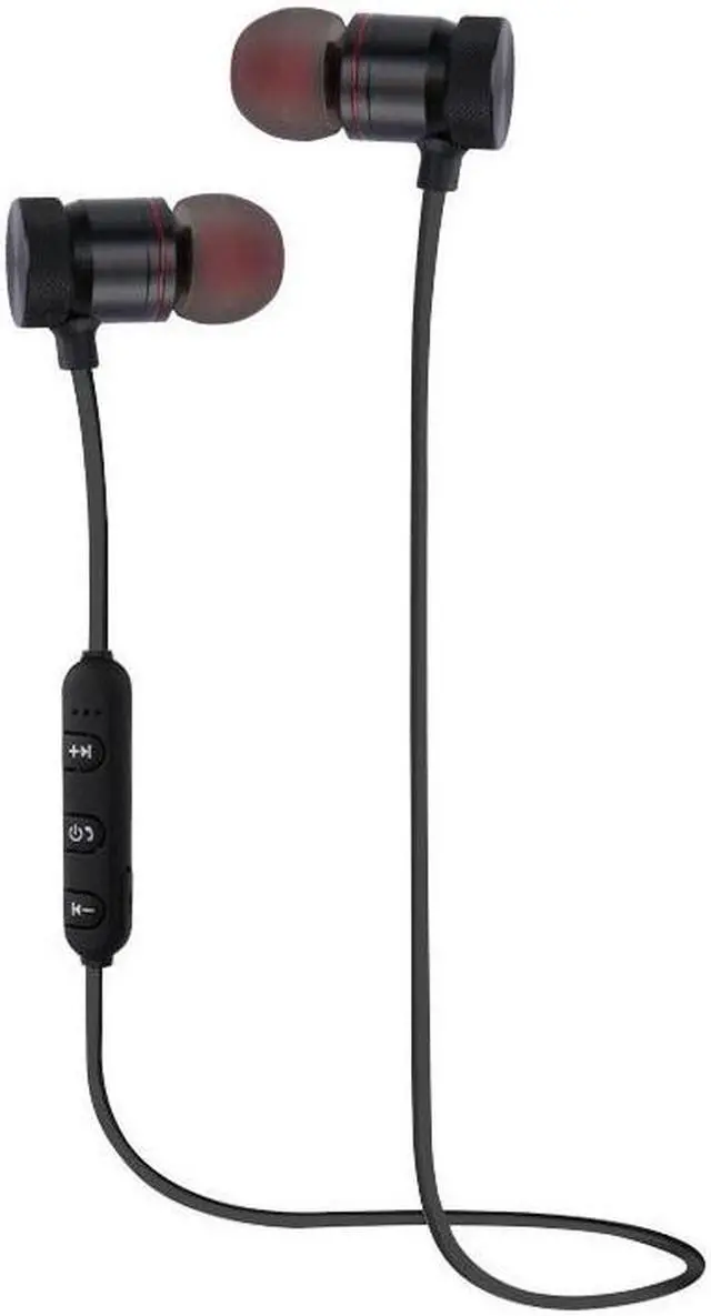 Alt view image 3 of 7 - Magnetic Bluetooth Earphone Sports Neckband Magnetic Wireless Gaming Headset Stereo Earbuds Metal Earphones With Mic For IPhone