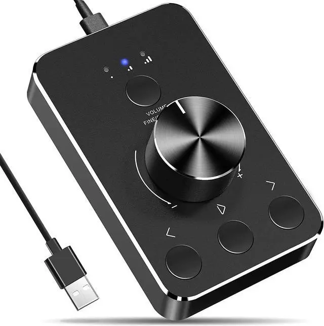 Alt view image 2 of 7 - Multimedia Controller Knob with 3 Volume Control Modes and One-Click Mute Function Volume Controller Audio Adjuster for MAC/Win7/8/10