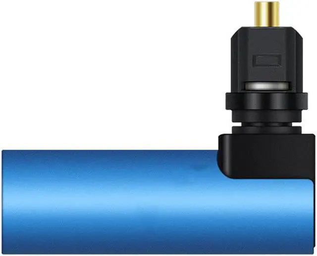 Alt view image 4 of 7 - 90 Degree Optical Audio Cable Adapter Right Angle Digital SPDIF Toslink Optical Connector 360 rotating Swivel for Soundbox,Macbook,TV BOX,TV,DVD,Amplifier