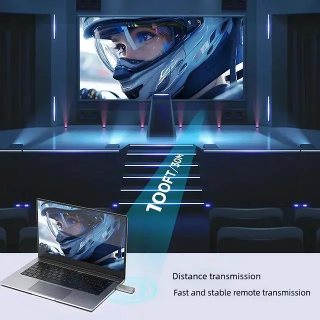 Alt view image 5 of 6 - 5G 1080P 30M/100FT Wireless HDMI Video Audio Transmitter Receiver Extender Display Adapter Dongle For TV Box Monitor Projector PC