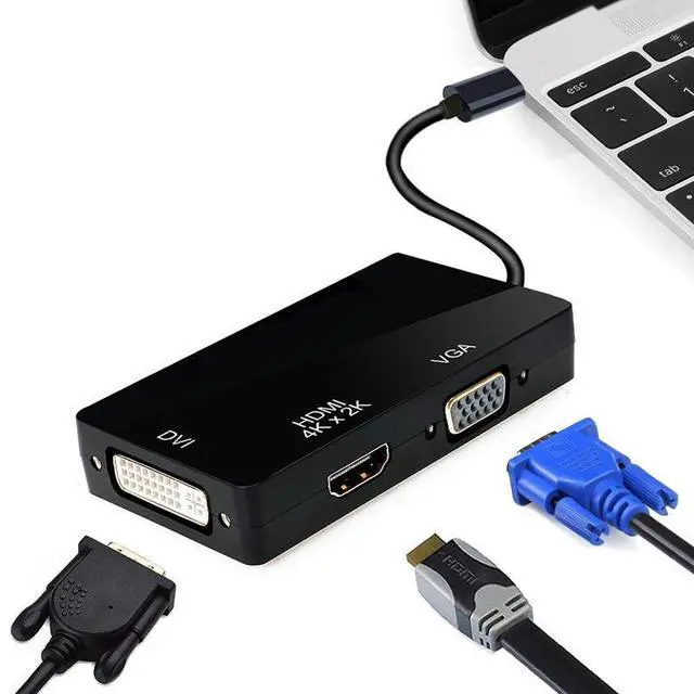 Alt view image 4 of 7 - USB 3.1 Type C to HDMI Adapter, USB-C to HDMI DVI 4K VGA Adaptor Converter for 2016/2017/2018 MacBook/MacBook Pro, 2018 MacBook Air