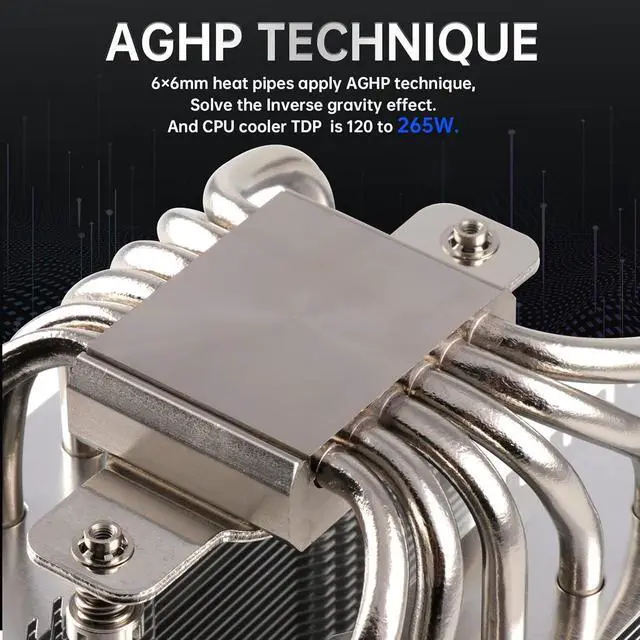 Alt view image 3 of 6 - Peerless Assassin 120 SE ARGB CPU Air Cooler,6 Heat Pipes Aluminium Heatsink Cover, for Intel 1700/115X/1200, AMD AM4/AM5