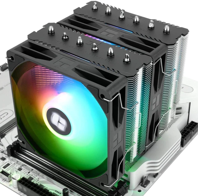 Alt view image 3 of 7 - Peerless Assassin 120 SE ARGB V2 CPU Air Cooler - 6 Heat Pipes AGHP GEN 5.0 Technology | 1850RPM PWM 120mm Fans, for Intel 1851/1700/115X/1200, AMD AM4/AM5 Black