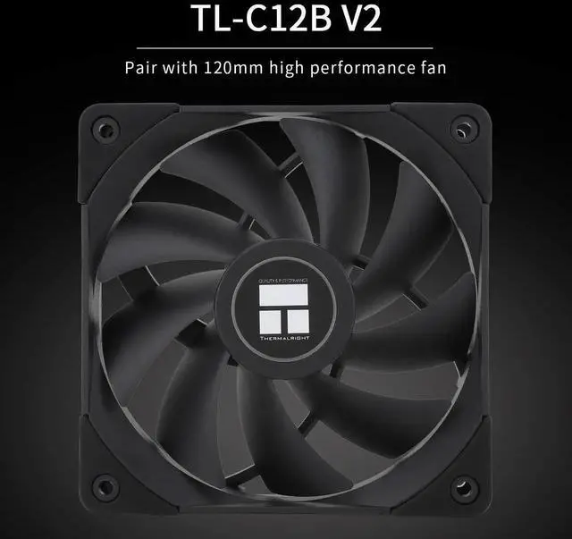 Alt view image 6 of 6 - PS120SE CPU Air Cooler, 7 Heat pipes CPU Cooler,Dual 120mm TL-C12B V2 PWM Fan, AGHP 4.0 Technilogy, S-FDB Bearing, For AMD AM4 AM5/Intel 1700/1150/1151/1200, PC Cooler