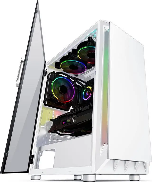 Main image of Segotep GANK 5 ATX Micro-ATX, MINI-ITX Mid Case USB3.0 Port, 1.0mm SPCC Steel Plate, Support Liquid Cooling, Gaming Case