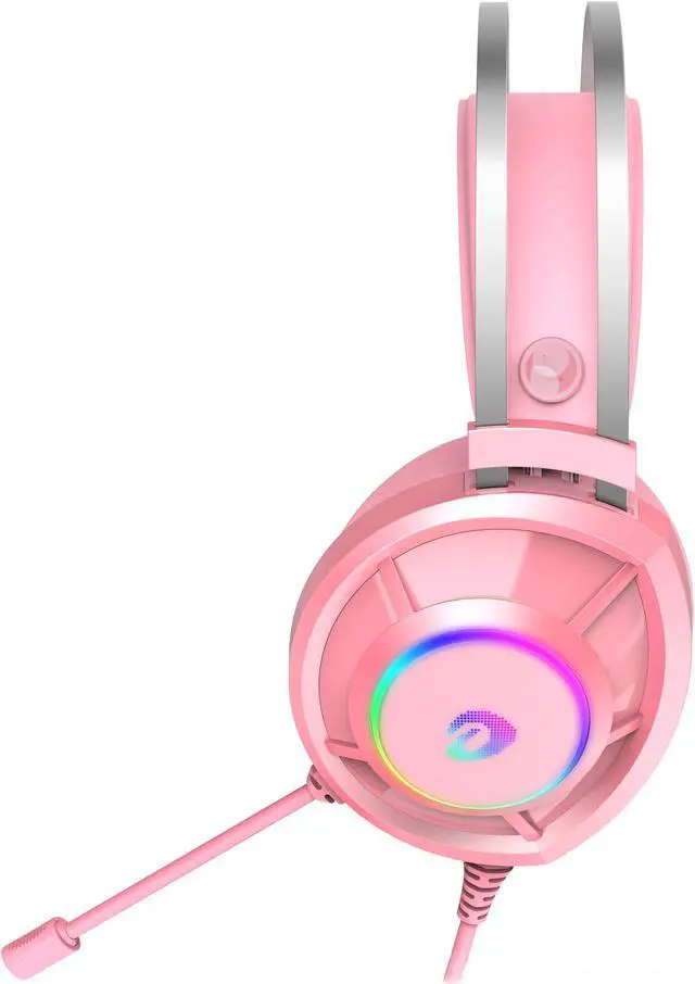 Alt view image 3 of 5 - Dareu Gaming Headset for PS4 PC Laptop  Headset with Microphone Noise Cancelling Stereo Surround Sound Headphone with LED light Volume Control