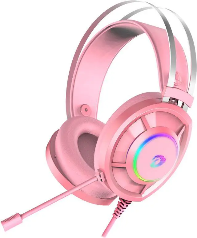 Alt view image 2 of 5 - Dareu Gaming Headset for PS4 PC Laptop  Headset with Microphone Noise Cancelling Stereo Surround Sound Headphone with LED light Volume Control