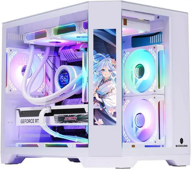 Main image of Uniway Gaming Desktop AMD Ryzen7 7700X Core/ Liquid Cooled /32G DDR5 Ram/ NVIDIA RTX5070 AI Powered /1TB M.2 NVMe SSD/ Win11 Pro with Side Display Screen