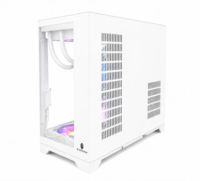 Alt view image 4 of 5 - Uniway Gaming Desktop AMD Ryzen7 8700F / Liquid Cooled /32G DDR5 Ram/ NVIDIA RTX5060 AI Powered /1TB M.2 NVMe SSD/ Win11 Pro with Side Display Screen Ryzen 7 8700F White RTX5060