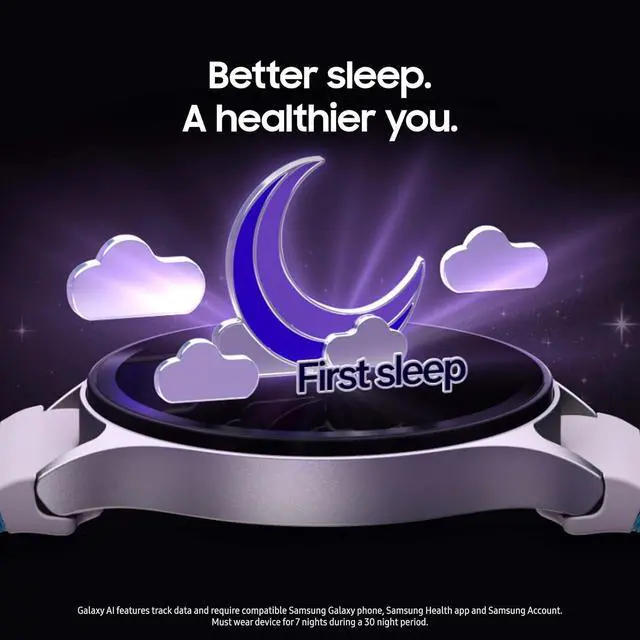 Alt view image 2 of 3 - SAMSUNG Galaxy Watch 7 40mm Bluetooth AI Smartwatch w/Energy Score, Wellness Tips, Heart Rate Tracking, Sleep Monitor, Fitness Tracker, 2024, Green BLUE BAND