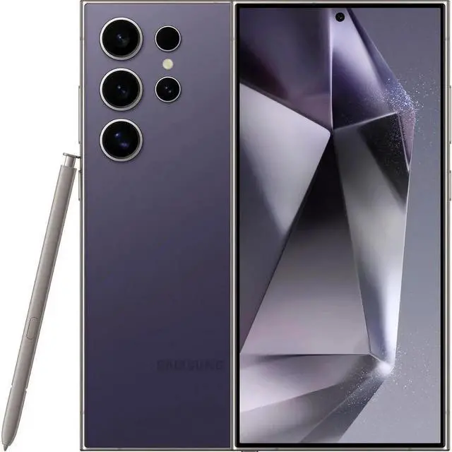 Alt view image 3 of 7 - Samsung Galaxy S24 Ultra - 256GB ROM + 12GB RAM (GSM | CDMA) Factory Unlocked 5G Smartphone (Titanium Violet) - Grade A+ come with BOX!!