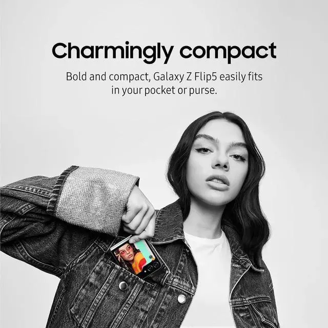 Alt view image 5 of 5 - SAMSUNG Galaxy Z Flip 5 (SM-F731U) 512GB 8GB RAM (Unlocked) Green - Very Good Condition