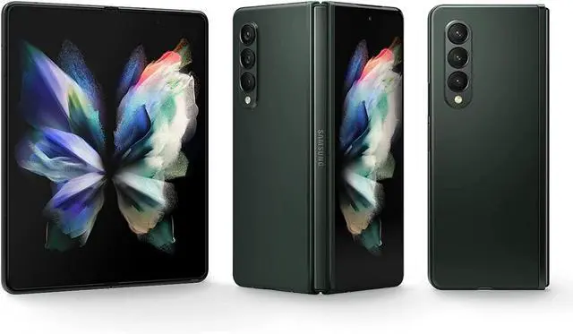 Alt view image 2 of 3 - Samsung Galaxy Z Fold3 5G - 512GB ROM + 12GB RAM (GSM | CDMA) Factory Unlocked US Version 5G Smartphone (Phantom Green) - Grade A+
