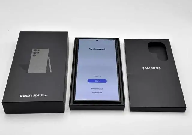 Main image of Samsung Galaxy S24 Ultra - 256GB ROM + 12GB RAM (GSM | CDMA) Factory Unlocked 5G Smartphone (Titanium Violet) - Grade A+ come with BOX!!