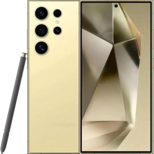 Alt view image 6 of 7 - Samsung Galaxy S24 Ultra - 512GB - Titanium Yellow - 50MP Zoom Camera - Single Sim - Unlocked - (Grade A+) with BOX