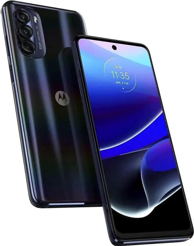 Alt view image 2 of 4 - Motorola Moto G Stylus 5G (2022) (Cricket Unlocked) 128GB Steel Blue (Grade A-)