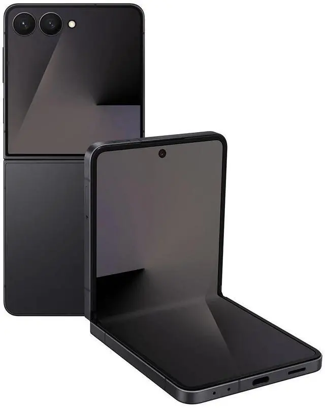 Main image of Samsung Galaxy Z Flip7 2025, US Cell Phone, 256GB, Unlocked, Android, Jet Black, 6.9 Inches - Grade A+