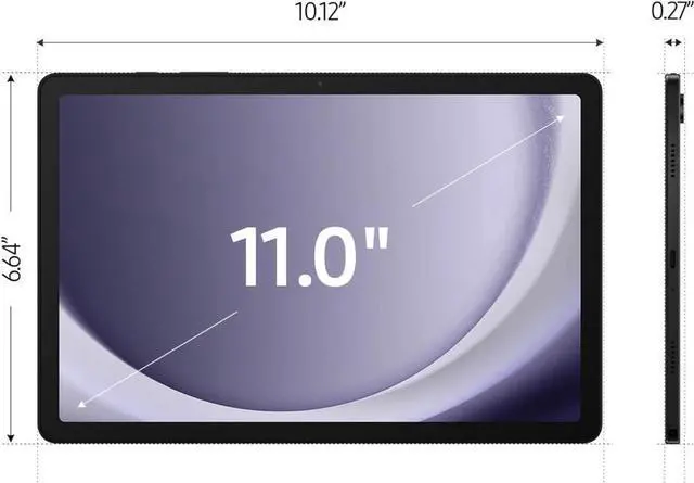 Main image of Samsung Galaxy Tab A9+ (SM-X210) Tablet - 11inch T-Mobile I AT&T - Qualcomm SM6375 Snapdragon 695 5G, 64 GB Android OS, Gray Color - Grade A