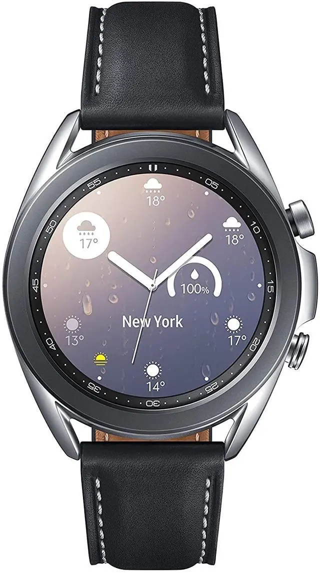 Main image of Samsung Galaxy Watch 3 (41mm, GPS, Bluetooth) Smart Watch with Advanced Health monitoring, Fitness Tracking , and Long lasting Battery - Mystic Silver (US Version)- (Grade A+)