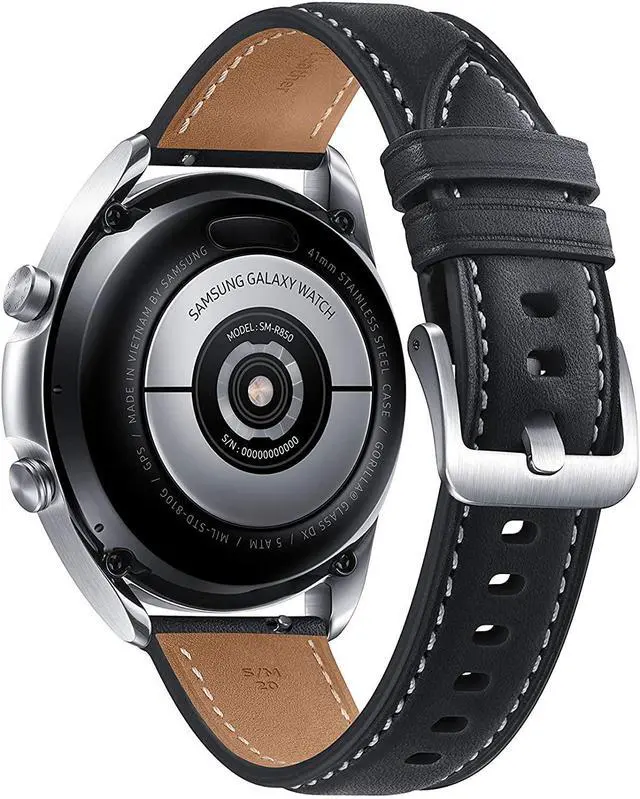 Alt view image 2 of 7 - Samsung Galaxy Watch 3 (41mm, GPS, Bluetooth) Smart Watch with Advanced Health monitoring, Fitness Tracking , and Long lasting Battery - Mystic Silver (US Version)- (Grade A+)